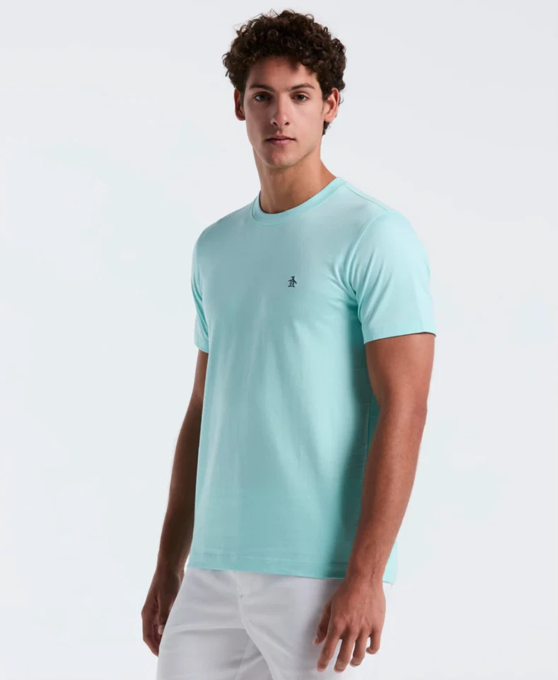 MAGLIETTA PETE ORIGINALE PENGUIN® PIN POINT RICAMATA/TINTA BLU - 2XL DHL N' DAY - Immagine 1 di 1