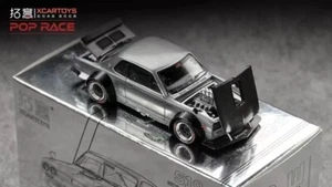 PopRace Nissan Skyline GT-R V8 Drift Hakosuka Raw Silver Event Exclusive - Picture 1 of 7