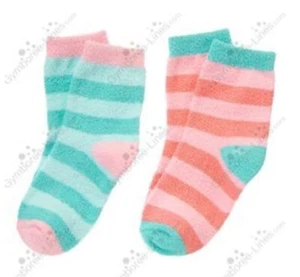 NWT Gymboree Snowflake Glamour size 5-7 Blue Pink  2 Pack Socks - Picture 1 of 4