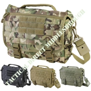 SMALL MESSENGER BAG 10 LITRE 10L SHOULDER LAPTOP MOLLE ARMY GRAB BAG MTP CAMO - Picture 1 of 13