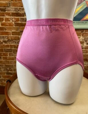 Breezies Orchid Pink Jewel Nylon Microfiber Brief Panties New - Image 1 of 4