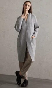 Brunello Cucinelli Cashmere &Wool English Rib Dazzling&Sparkling Cardigan, L - Picture 1 of 7
