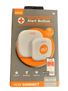 MOBI Smart Emergency Alert Button Personal Support System Wireless - Picture 1 of 4