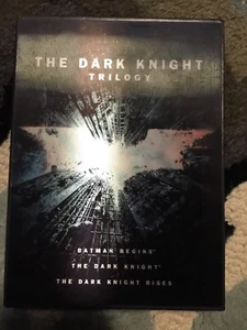The Dark Knight Trilogy (DVD, 2012, 3 Disc, Limited Edition Gift Set & Book - Picture 1 of 6