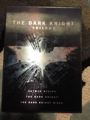 The Dark Knight Trilogy (DVD, 2012, 3 Disc, Limited Edition Gift Set & Book - Image 1 of 4