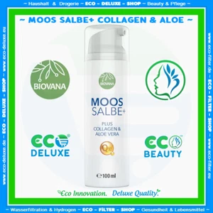 BIOVANA Moos 🍀 Salbe Plus 100ml Pumpspender 💚 Collagen 🫒 Aloe Vera 💰SALE🛒