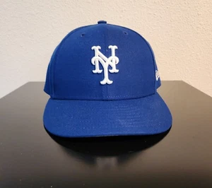 New York Mets New Era 59 Fifty Royal And White Men's 7 7/8 Fitted Hat Polyester - Picture 1 of 5