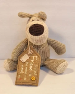 Boofle Knitted Dog Bestest of Friends Cuddly Soft Toy Plush 20cm - Picture 1 of 8