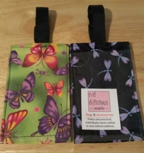Set of 2 Red Delicious Seattle® Hand Crafted Luggage Tags Limited Edition - Picture 1 of 1