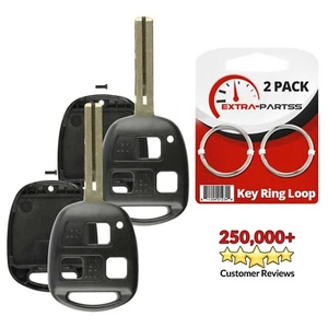 2 For 2004 2005 2006 2007 Lexus ES330 Remote Key Fob Uncut Blade Shell Case - Picture 1 of 6