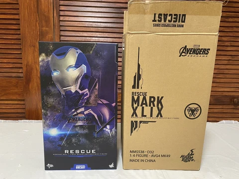 Hot Toys MMS538D32 Avengers Endgame 1/6 Rescue Mark XLIX Pre-Owned [Please Read] Cover