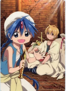 pencil board Shitajiki promo Magi The Labyrinth of Magic anime Aladdin Alibaba - Picture 1 of 2