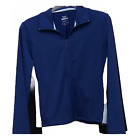 Shadow Sport Colorblock BellSleeve ZipFront Jacket Women's Blue Size 3X