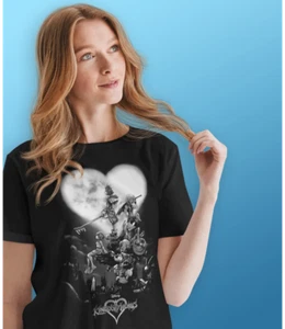 Disney Kingdom Hearts Poster T-Shirt S - XXL 10 12 14 16 18 Women's Retro Tees - Picture 1 of 6