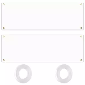 2 Set Großes Leeres Banner Weißes Banner Selbst Gestalten Personalisiert Banner - Bild 1 von 7