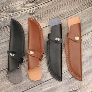 Faux Leather Knife Sheath Case Holder Cover Pouch Scabbard with Belt Loop - Picture 1 of 10