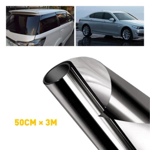 A ROLL UNCUT SIDES REARS WINDOW TINT KIT 70% VLT GLASSY BLACK FILM CAR ANY SHADE - Picture 1 of 12