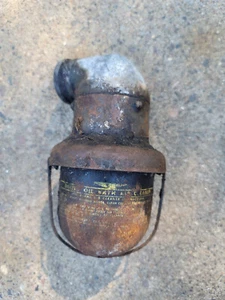 Vintage Wisconsin Air Cooled Gas Engine Oil Bath Air Cleaner And Elbow - Picture 1 of 14