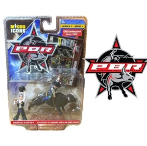 Micro Icons PBR Pro Bull Riders 2004 Ser 1 Michael Gaffney Mossy Oak Mudslinger - Bild 1 von 5