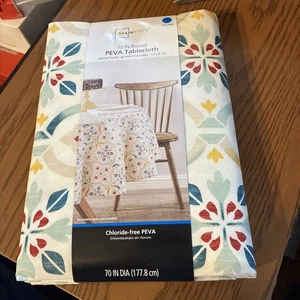 Mainstays 70 Inch Round PEVA Tablecloth BRAND NEW !!!! - Picture 1 of 5