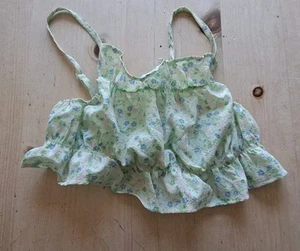 H & M Women's Spaghetti Strapped Top With Flower Pattern Size Euro 38 - Picture 1 of 8
