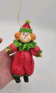 Vintage Pappmaché Clown Ornament - Bild 1 von 8
