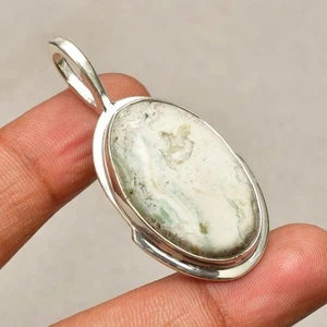 Ciondolo gioiello fatto a mano in argento sterling 925 con pietra preziosa... - Foto 1 di 8