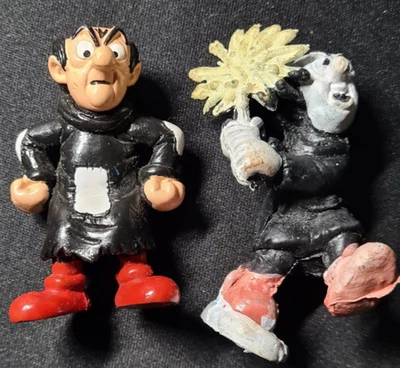 Schlumpf-Figur 20425 / Gargamel wütend + Gargamel mit Maske * unbestimmt ! * - Bild 1 von 4