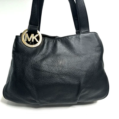 MICHAEL KORS Fulton Lg E W Tote Genuine Leather Black $298 - Image 1 of 4