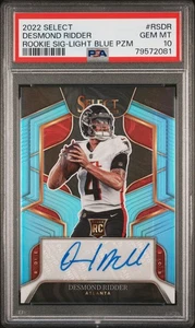 Desmond Ridder Rookie Auto /49 PSA 10 2022 Select Light Blue Prizm  - Bild 1 von 2