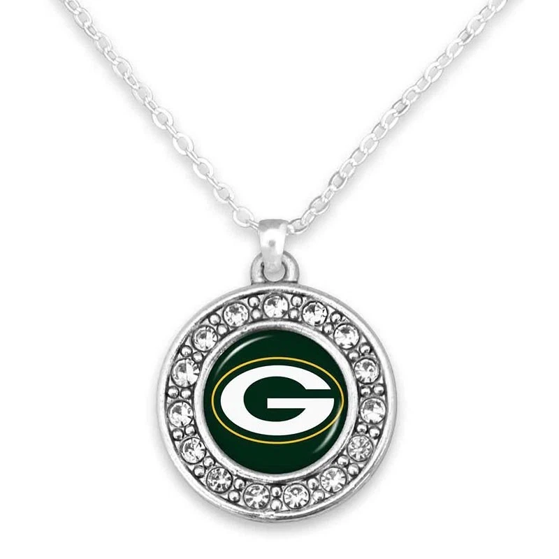 Collar Mojo Colgante 18" Green Bay Packers Para Mujer Licencia NFL Diseño Abby Girl Foto 1 de 4
