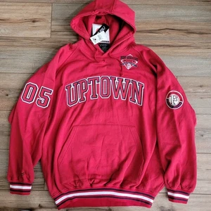 Vintage NWT Y2K FUBU Athletics Uptown Hoodie Mens XXL Red 05 Sweatshirt 1992 - Picture 1 of 16