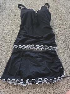 profile by gottex swimwear Two Piece Tankini Set Size Small Bottom Bra 32D - Picture 1 of 7