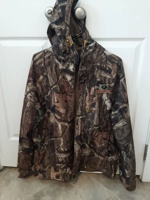 Mossy Oak Camo Hooded Jacket Breakup Infinity L Scent Control Hunting Microban - Image 1 of 4
