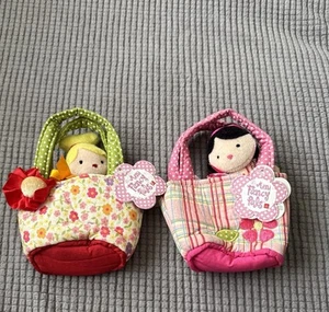 Peluche Aurora World - Muñeca Mini Fancy Pals - Lote de 2 bolsas florales para niñas nuevas con etiqueta - Imagen 1 de 8