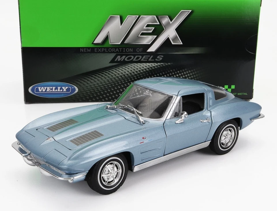 1/24 WELLY - CHEVROLET - CORVETTE 1963 WE24073B - Immagine 1 di 1