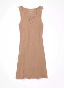 american eagle womens dress Ribbed Size M/L Beige Camel - Picture 1 of 4