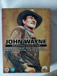 John Wayne Westerns Collection DVD ❤️9x Duke Films Martin Marvin Mitchum Stewart - Picture 1 of 3