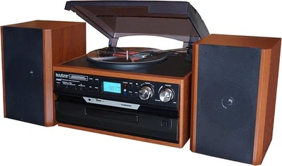 Boytone BT-24MB Bluetooth Classic Record Player Turntable with CD USB SD AM/FM - Image 1 of 4