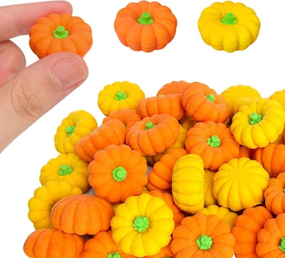 30 piezas Gomas de borrar de calabaza de Halloween para niños Gomas de borrar lápiz de otoño novedad a granel 3D Fu Foto 1 de 4