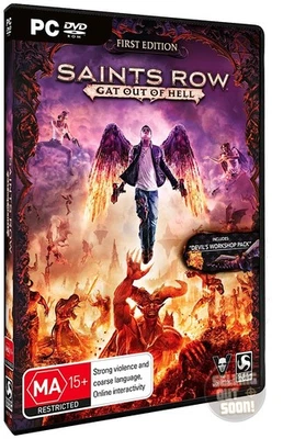 Saints Row IV Gat Out Of Hell PC *New *Sealed *1st Ed *AU game 4 Windows DVD ROM - Image 1 of 4
