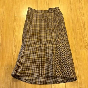 Balenciaga Houndsooth Wool Skirt - Picture 1 of 7