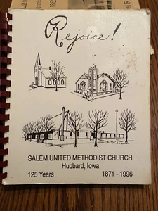 Vtg Hubbard Iowa Cook Book 1996 Salem United Methodist Church EUC - Picture 1 of 10