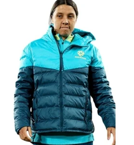 Women’s Australia National Football Team Blue Puffer Jacket | Gift For Her | - Picture 1 of 5