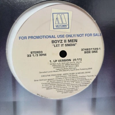 Boyz II Men Let It Snow 12" Vinyl Record Single - Image 1 of 4