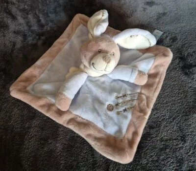 Schmusetuch Hase Nicotoy Beige hellblau Unbespielt Neuwertig STÜCKPREIS