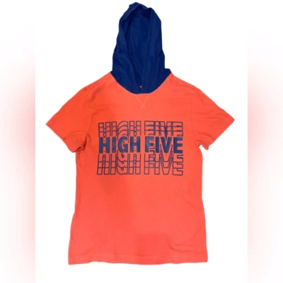 Camisa con Capucha Crazy 8 Informal Naranja Manga Corta Talla L (10-12) Foto 1 de 4