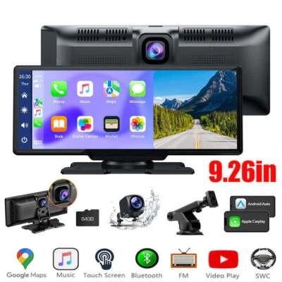 9.26" Tragbarer Autoradio GPS Wireless Apple CarPlay & Android Auto Mirror Link - Bild 1 von 4