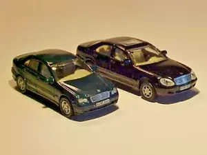 LOT 2: 2002 Mercedes-Benz C & S Class Joy City 1/72 Diecast Mint Loose - Picture 1 of 7