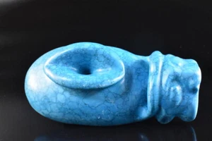U739: Japanese Stone jade/jewels BUDDHIST STATUE sculpture Ornament Buddhist art - Picture 1 of 8